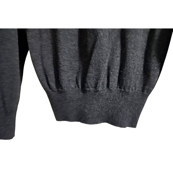 Nordstrom Merino Wool Sweater Mens Size XL Gray V Neck Long Sleeved Pullover Vin - Picture 6 of 9